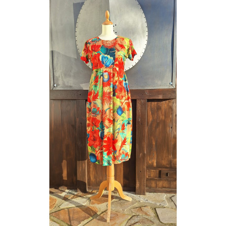 Kleid - Falte - Karibik