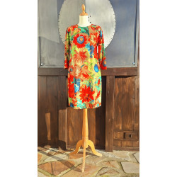Kleid - A-Linie - Karibik