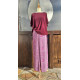 Shirt - weinrot + Hose - Pfau