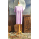 Kleid - Katja - flieder/ weiß gepunktet
