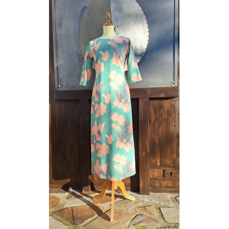 Kleid - midi - Raglan - Wolken