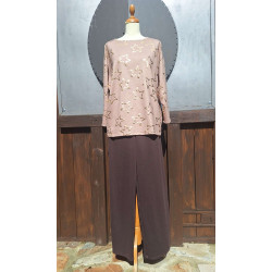 Pulli - beige - gold + Hose braun