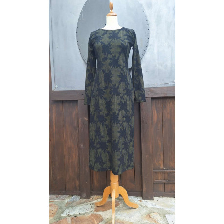 Raglan - midi - schwarz - olive