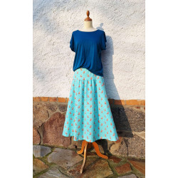 T-Shirt - blau + Sattelrock - Oktopus