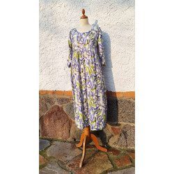 Baby Doll - lang - flieder - grün - weiß