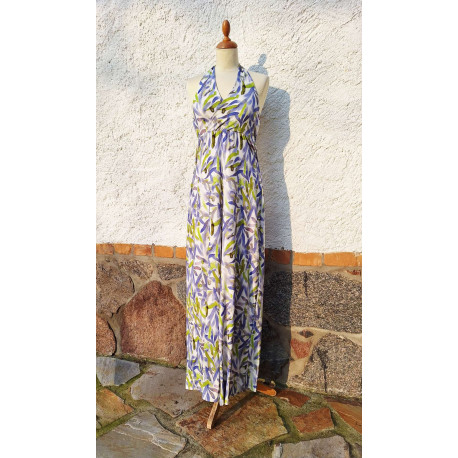 Jumpsuit - flieder - grün - weiß