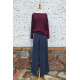 H- Pulli - weinrot + Hose - Streifen
