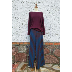 H- Pulli - weinrot + Hose - Streifen