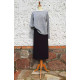 Pulli - Strick - grau +Rock - schwarz