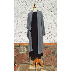 Cardigan - midi - grau
