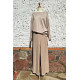 H- Pulli - beige - Glitzer + Strickhose beige